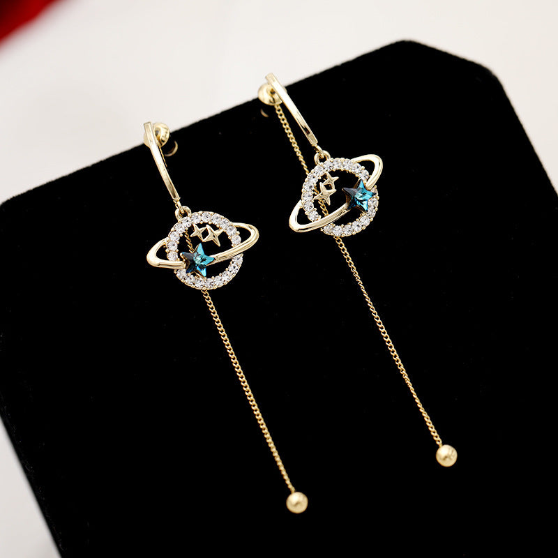 Star Galaxy Dangling Earrings