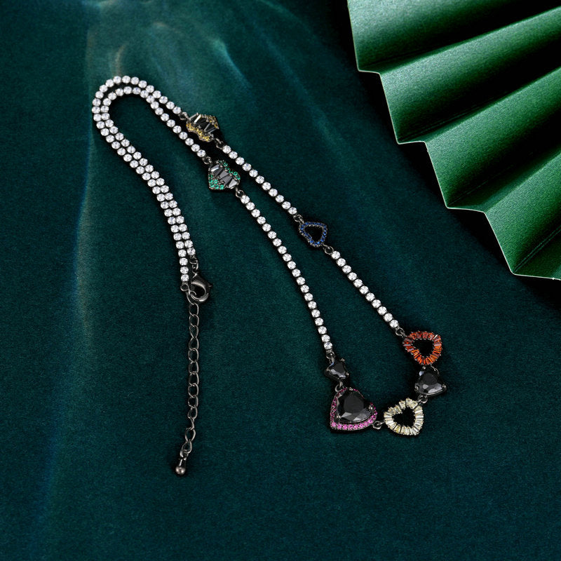 Dangling Heart Earrings Necklaces