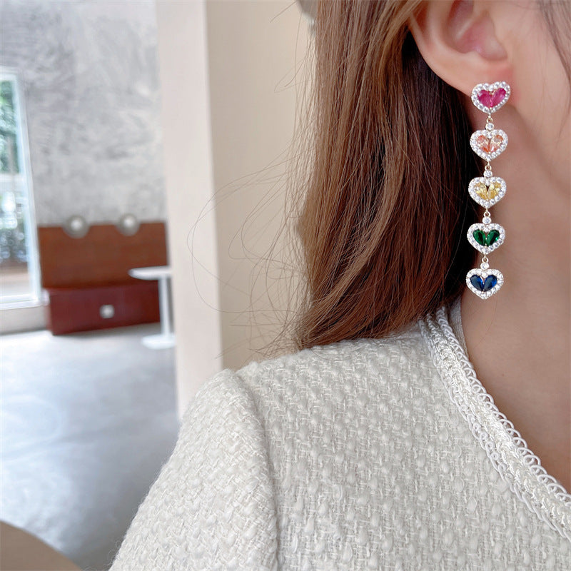 Heart Dangling Earrings