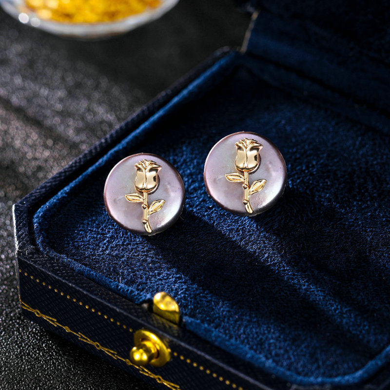 Pearl Earrings Stud