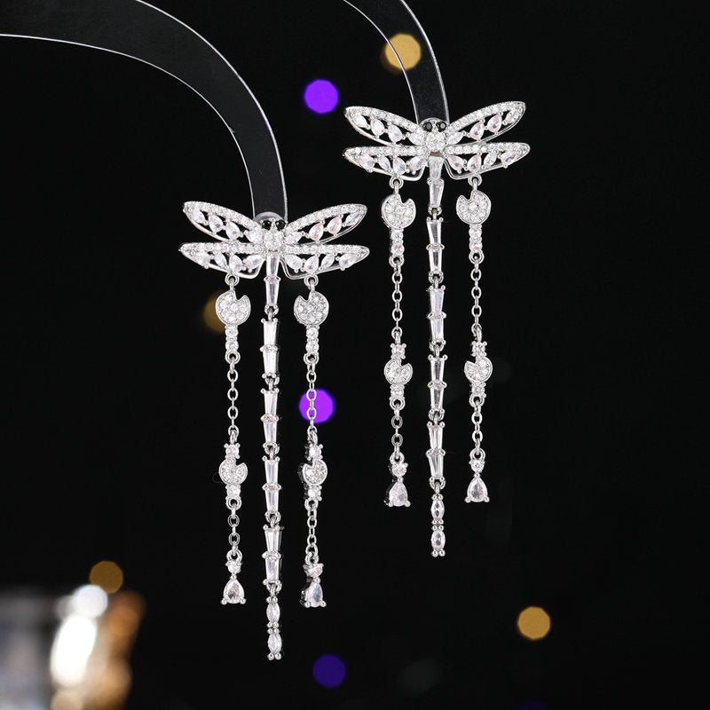 Dragonfly Dangling Earrings