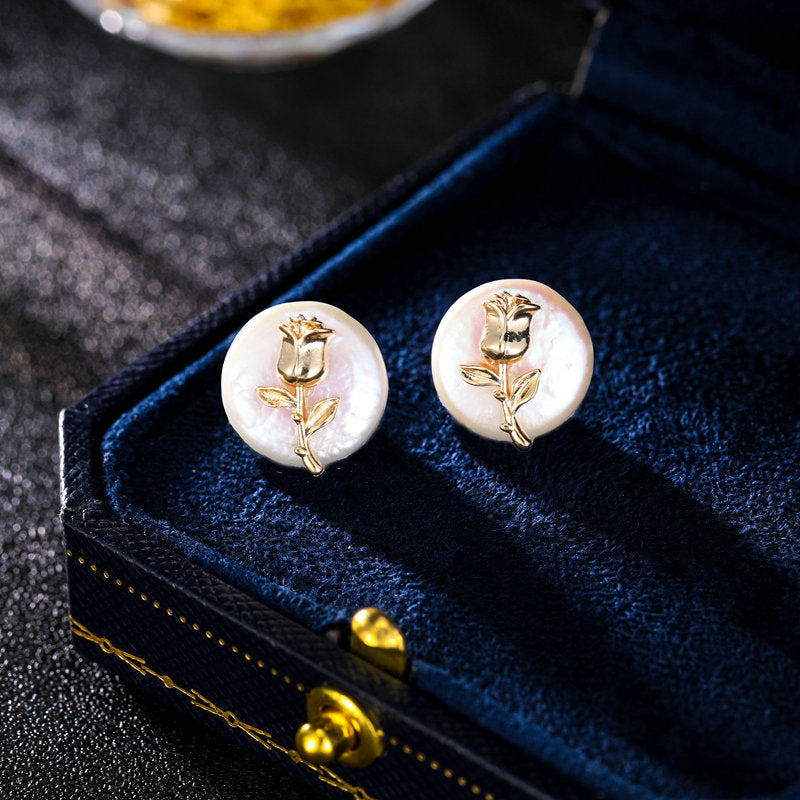 Pearl Earrings Stud