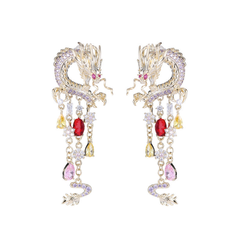 Dragon Dangling Earrings