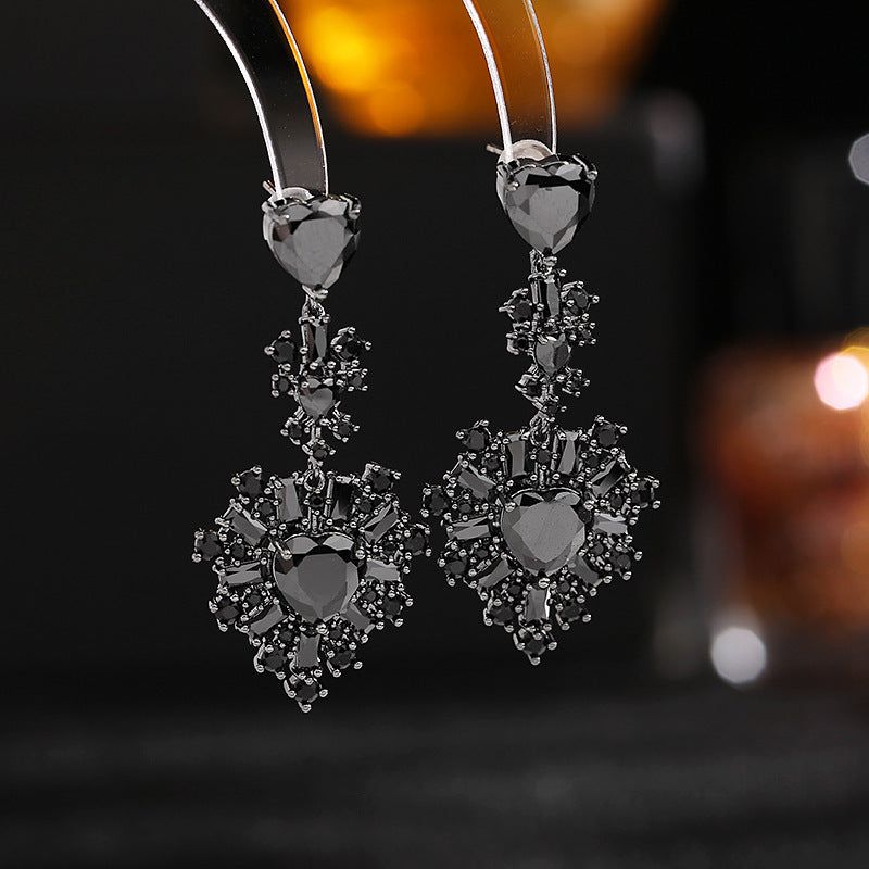 Dangling Heart Earrings