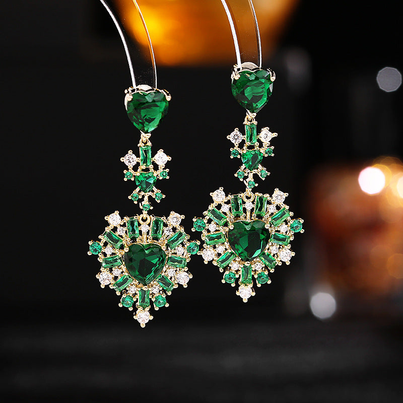 Dangling Heart Earrings