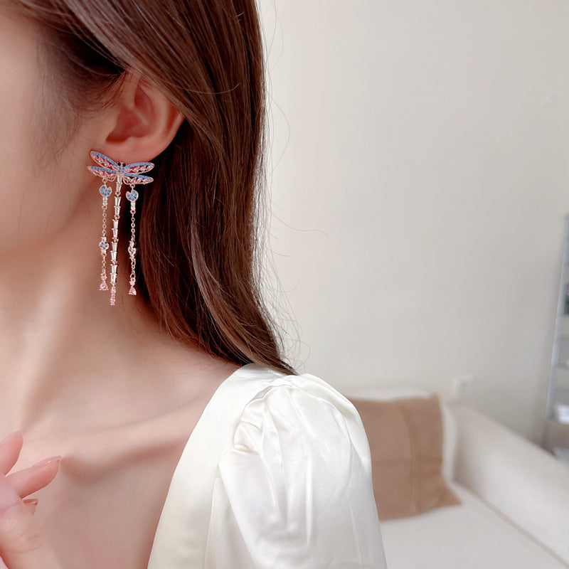 Dragonfly Dangling Earrings