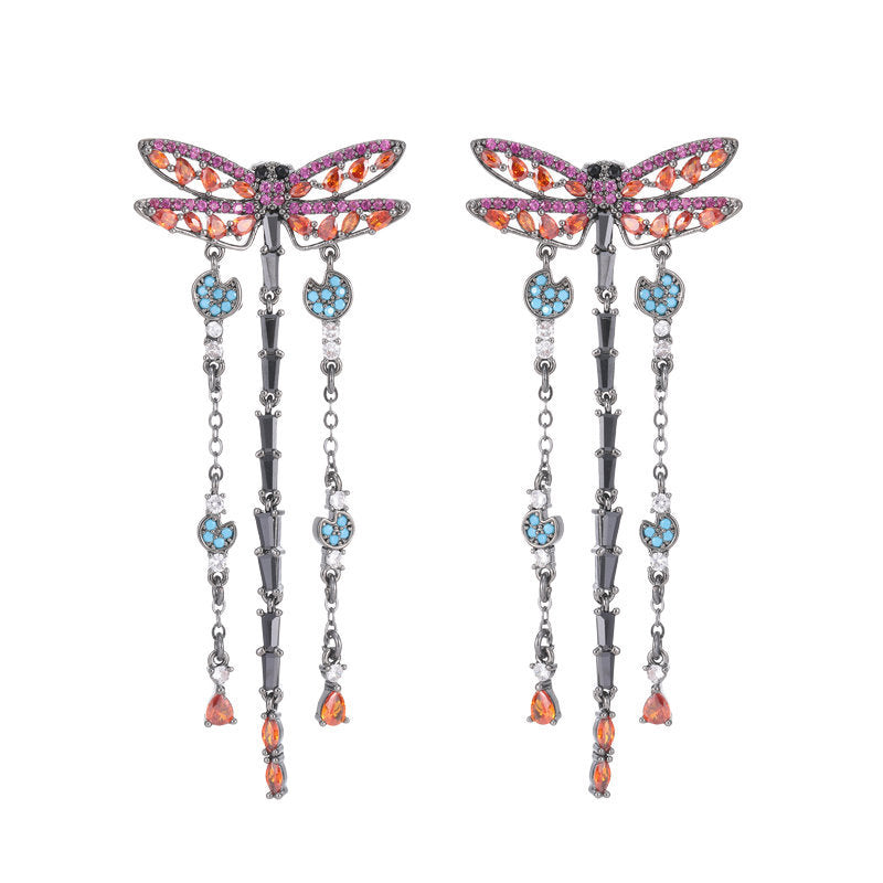 Dragonfly Dangling Earrings