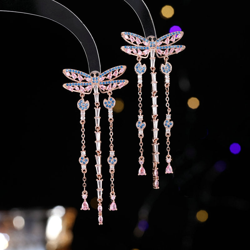 Dragonfly Dangling Earrings